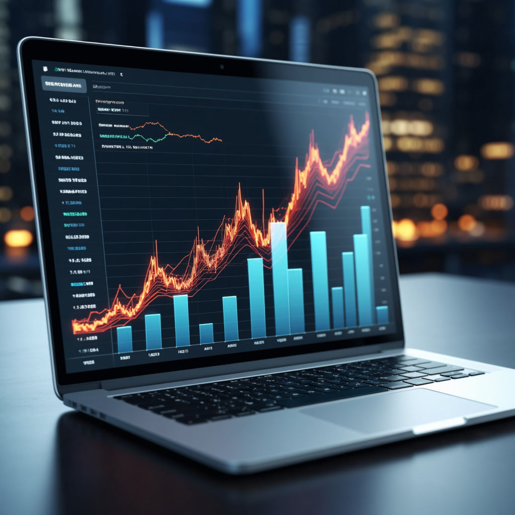 Laptop screen with clear and detailed reporting on the performance of Levis-Jeansoutlet Capital Advisors